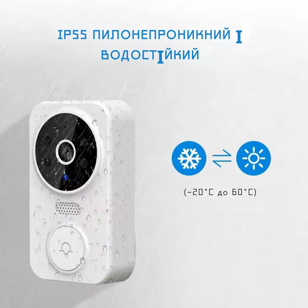 Видеовызов с WiFi smart doorbell M8 интеллектуальный с камерой (9159) - фото 3 Видеовызов с WiFi smart doorbell M8 интеллектуальный с камерой (9159) - фото 3