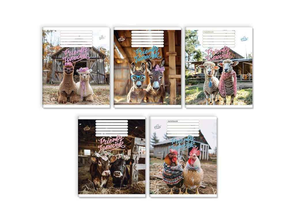 Тетрадь в линию Бріск 96 л. 10 шт. ТВ-17 №2509 Ферма (1065757)