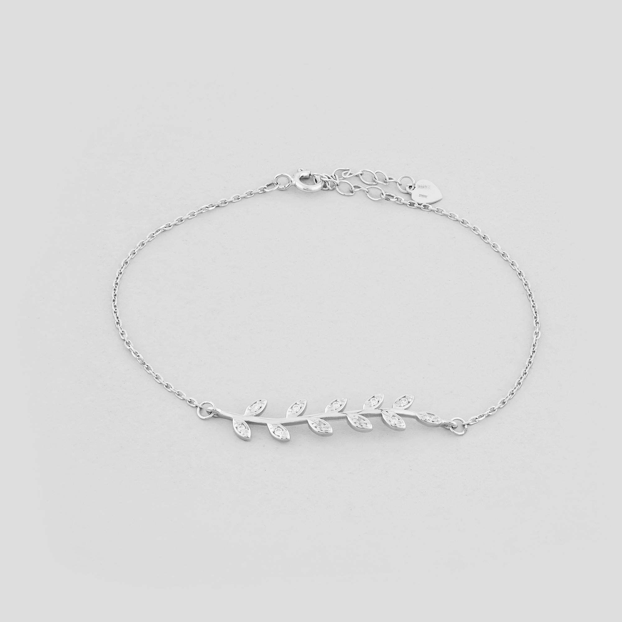 Браслет серебряный Minimal Захват (ЛК-4689р/ЛК-0336)