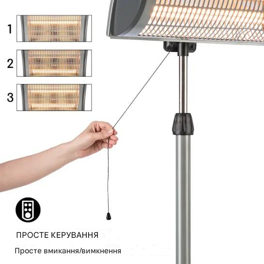 Инфракрасный обогреватель Blumfeldt Heat Guard Focus 2000 Вт (10032518) - фото 4 Инфракрасный обогреватель Blumfeldt Heat Guard Focus 2000 Вт (10032518) - фото 4