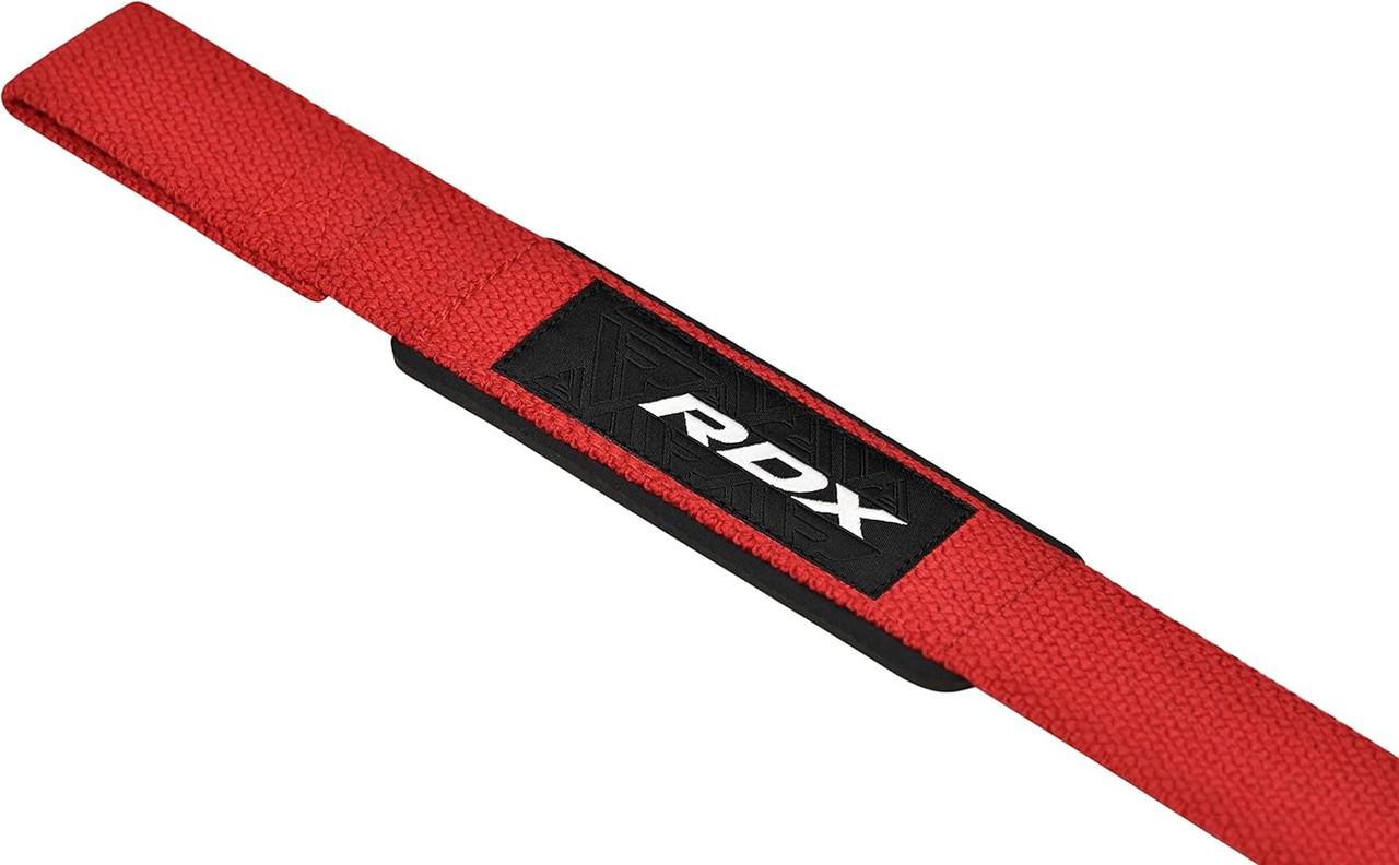 Лямки для тяги RDX W1 Gym Single Strap Plus Red (WAN-W1R+) - фото 3