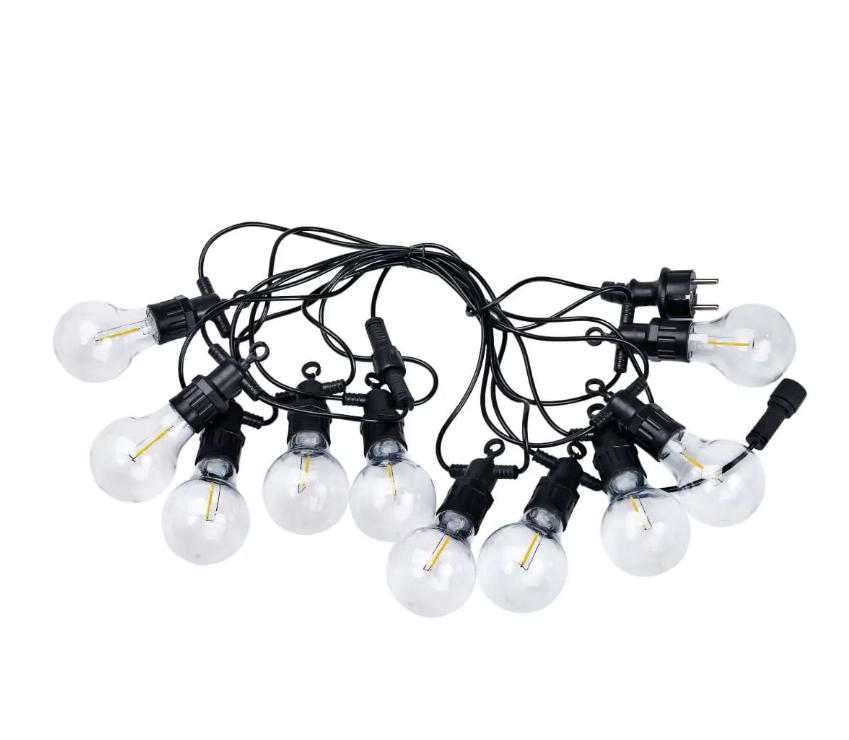 Ретро-гирлянда уличная 10 LED 5 м Желтый