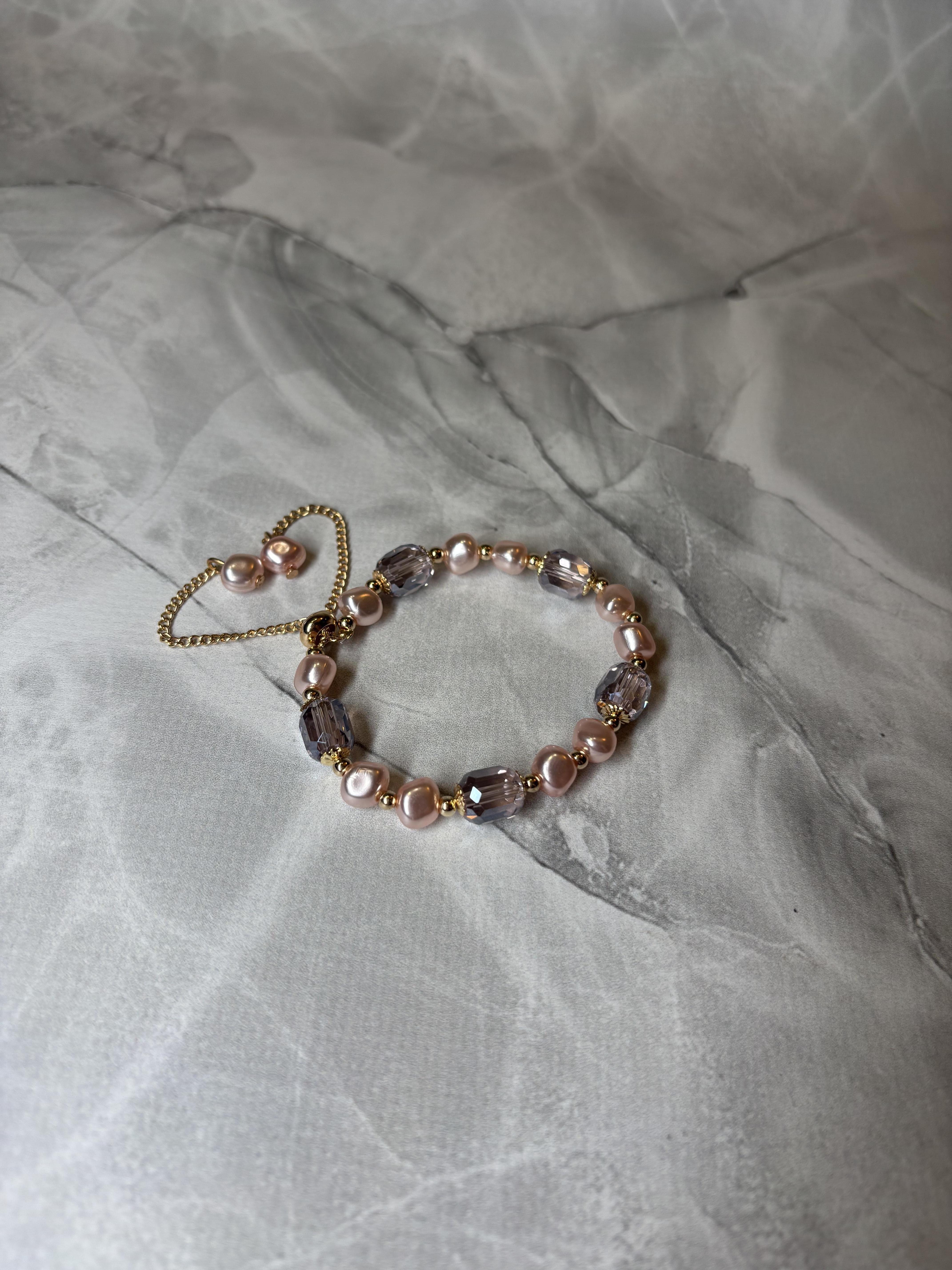 Браслет Mirshine Crystal Pink/Gold (27328151)