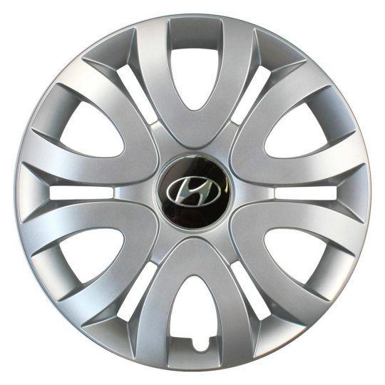 Автомобильные колпаки SKS 330 R15 с логотипом Hyundai 4 шт. Серебристый