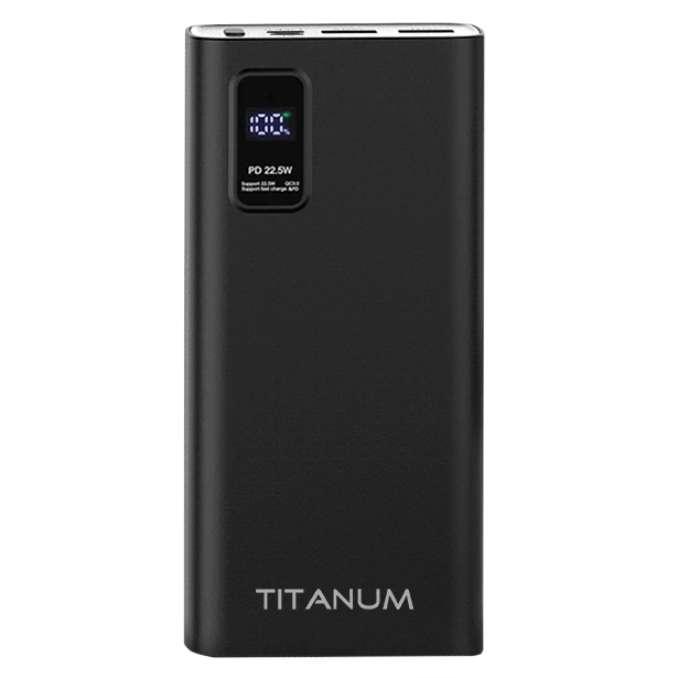 Повербанк TITANUM 727S 20000mAh 22,5W Black (2998243050) Повербанк TITANUM 727S 20000mAh 22,5W Black (2998243050)