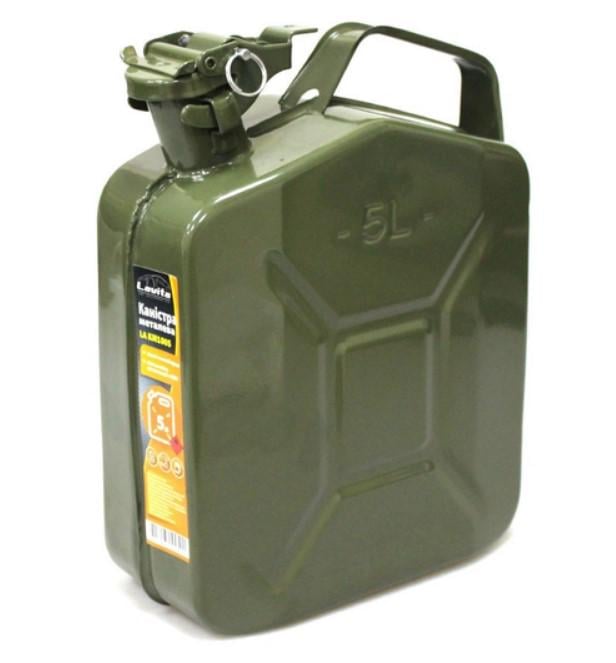 Канистра для дизеля и бензина Lavita из стали вертикальная 5 л (2104618809)