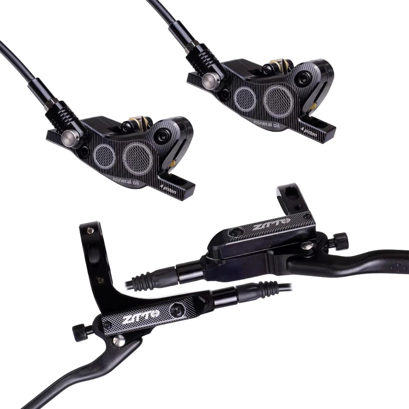 Гидравлические 4-поршневые тормоза ZTTO XTR Hydraulic Disc Brake для MTB 800+1450 мм Черный (ZT-XTR-6297)