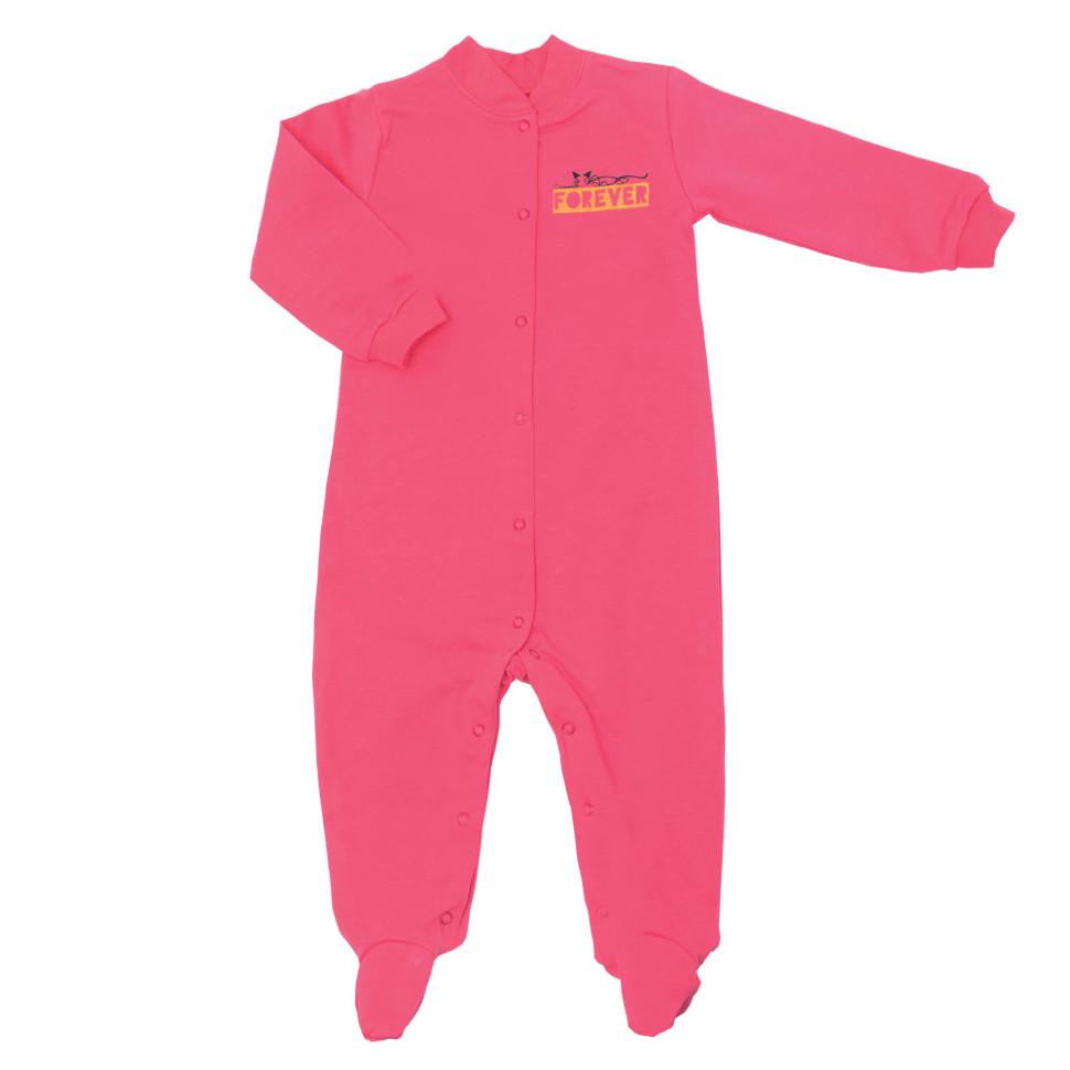 Комбінезон дитячий бавовняний для дівчинки Gabbi КВ-06-2-18 Кошечки 74 см Рожевий (11352)