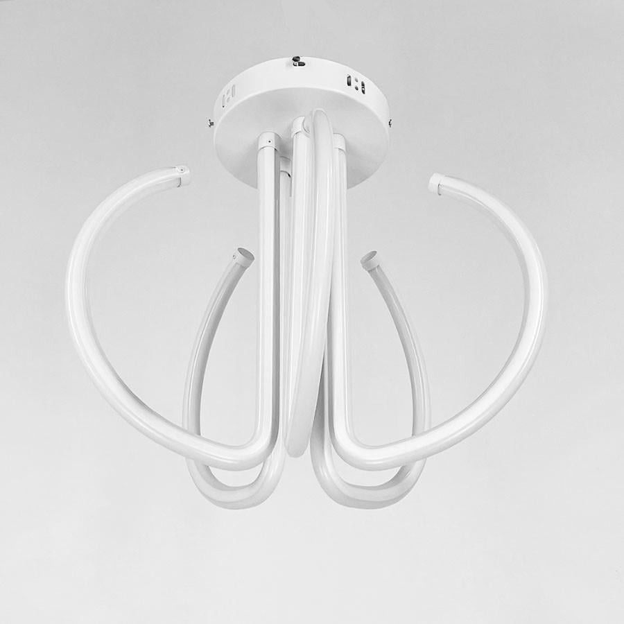 Люстра потолочная LED на пять завитков 100w Белый (9979/5)