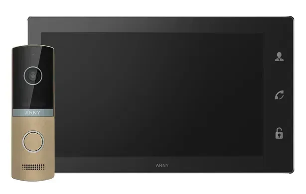 Комплект видеодомофона мультиформатный ARNY AVD-1421 AVD-1040 2 Мп IPS PiP с AVP-NG230 1 Мп Black/Champagne (3081177331) Комплект видеодомофона мультиформатный ARNY AVD-1421 AVD-1040 2 Мп IPS PiP с AVP-NG230 1 Мп Black/Champagne (3081177331)