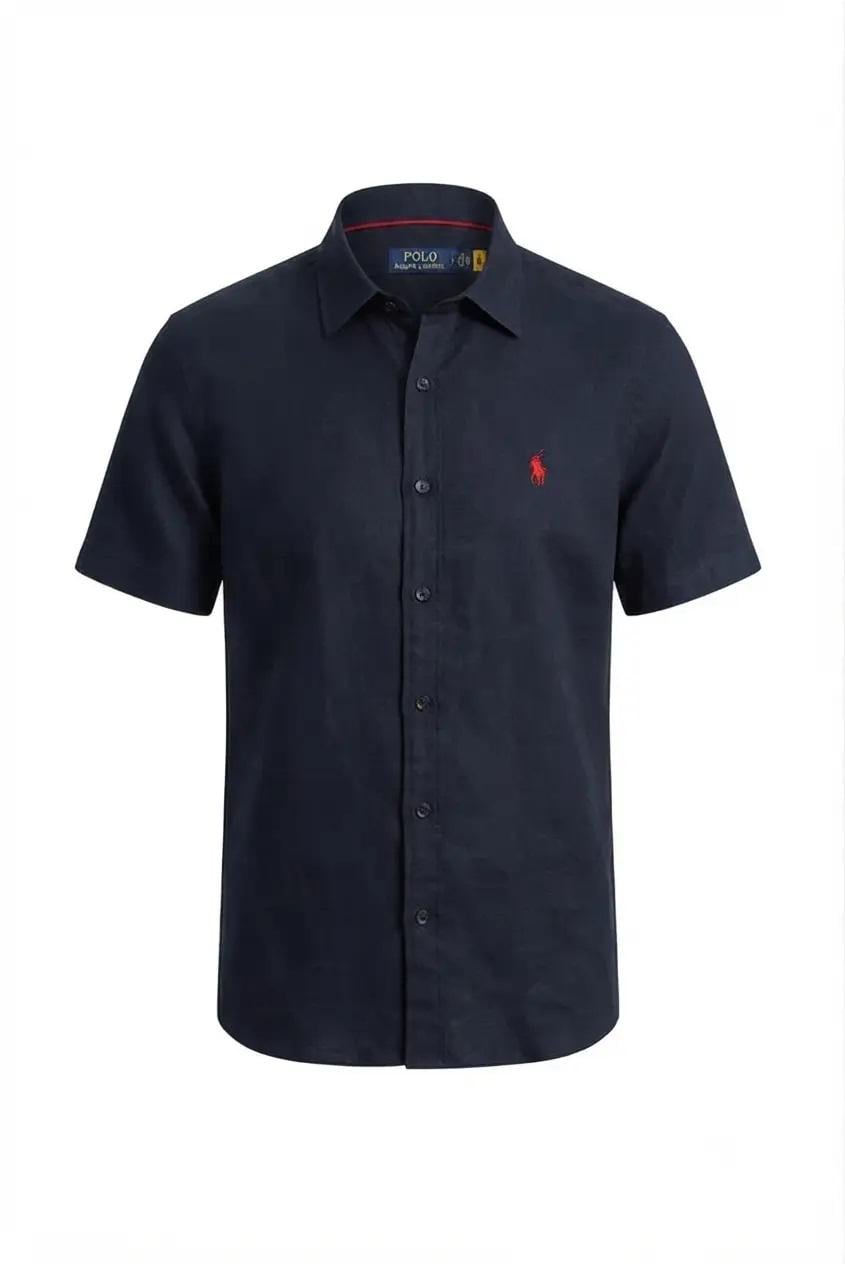 Рубашка мужская с коротким рукавом Polo Ralph Lauren G-0100 2XL Dark Blue