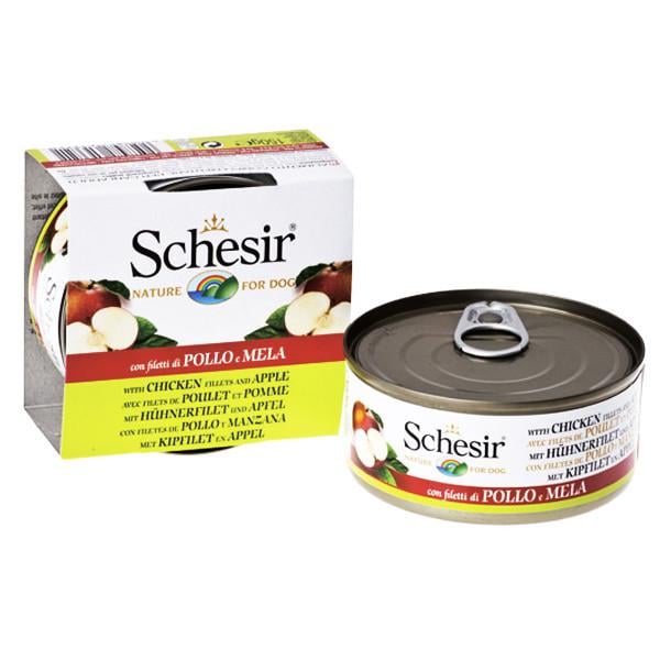 Консерви для собак Schesir Chicken Аpple Філе курки з яблуком в желе 150 г (613721)