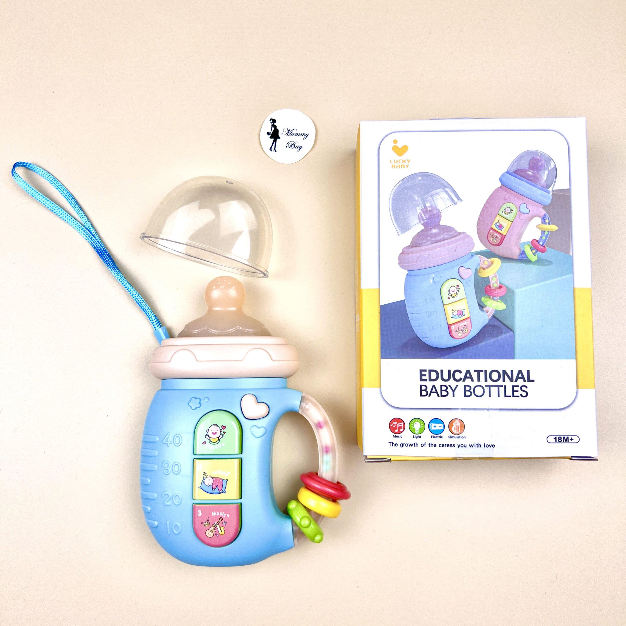 Игрушка развивающая музыкальная бутылочка-телефон 5в1 Голубой (10187) - фото 20 Игрушка развивающая музыкальная бутылочка-телефон 5в1 Голубой (10187) - фото 20