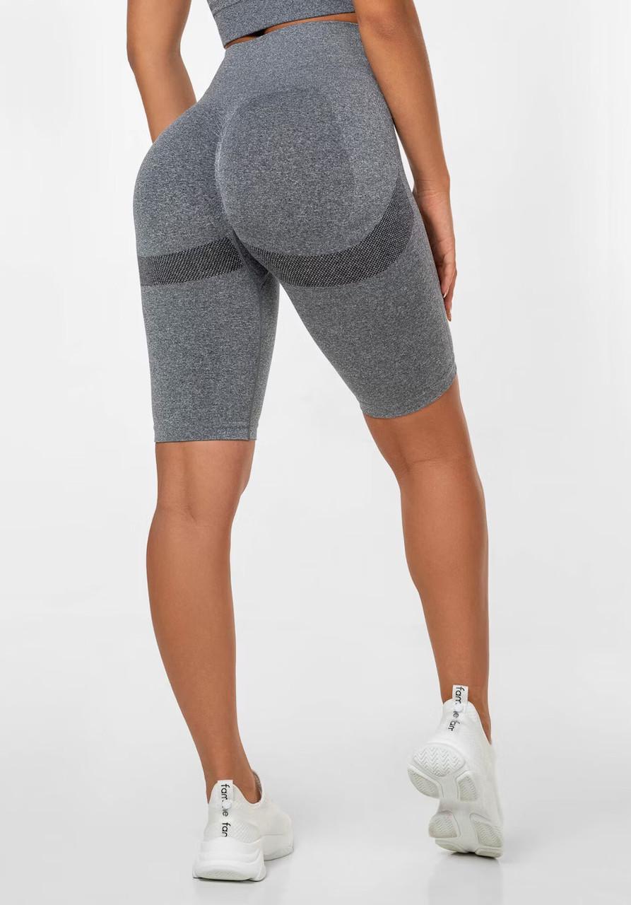 Велосипедки спортивные с эффектом пуш-ап S Темно-серый (NCSH04S) - фото 3