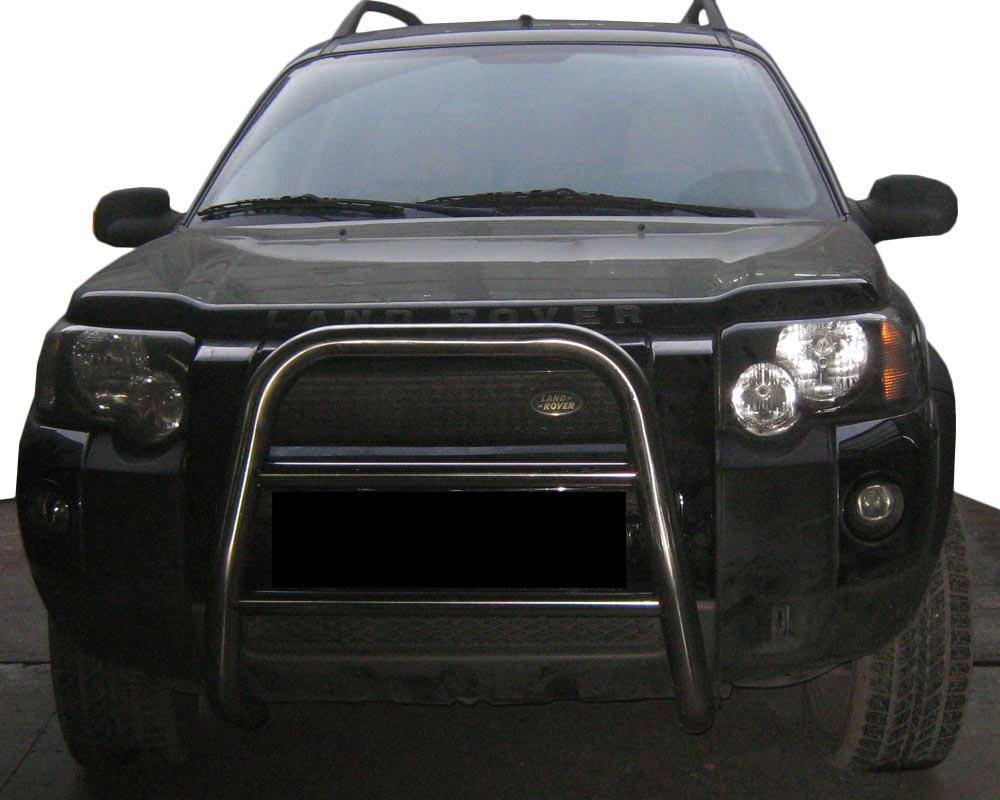 Кенгурятник QT008 CAN для Land Rover Freelander II нержавеющая сталь Хром