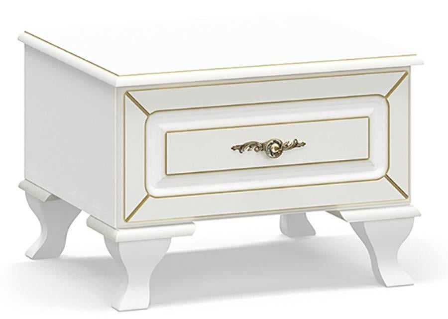 Тумба приліжкова Mebel Service Мілан 52х45,3х36,5 см 2 шт. Білий матовий (23440168)