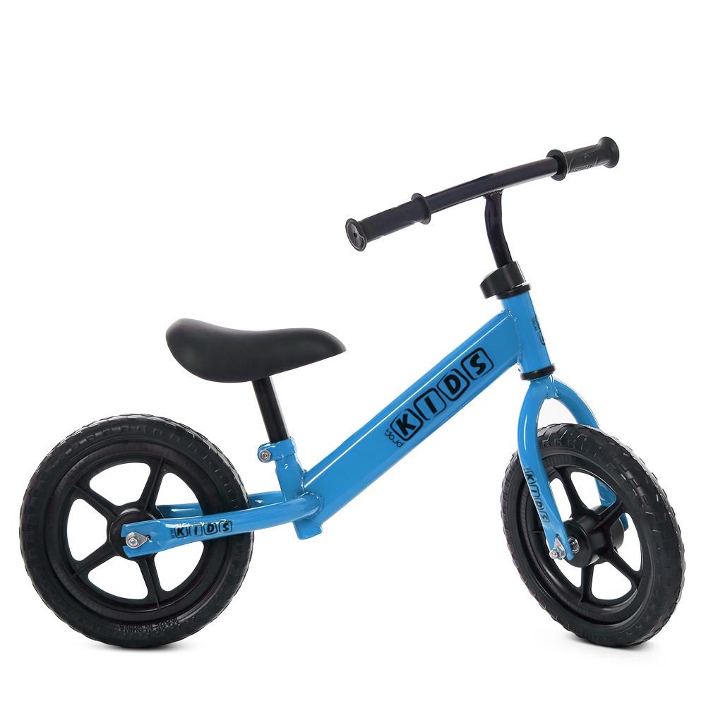 Біговел дитячий на сталевій рамі PROFI KIDS M 5456 12″ Блакитний - фото 1