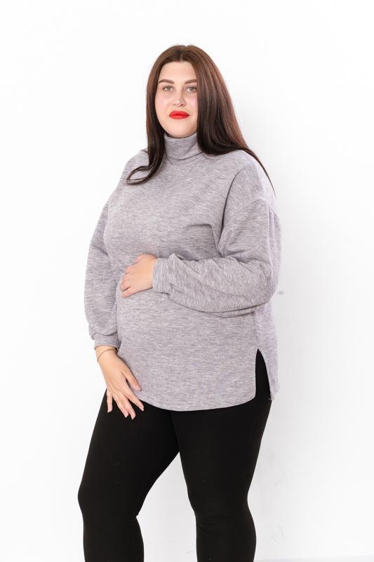 Туніка жіноча для вагітних Носи своє р. 42-46 Сірий (43437-v1) - фото 2 Туніка жіноча для вагітних Носи своє р. 42-46 Сірий (43437-v1) - фото 2