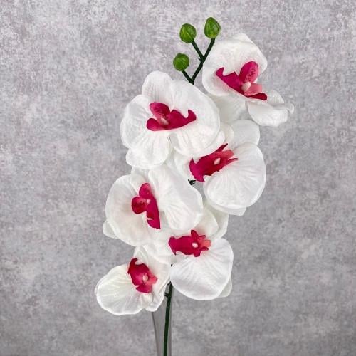 Искусственные цветы Орхидея бабочка Белый (5159-1)