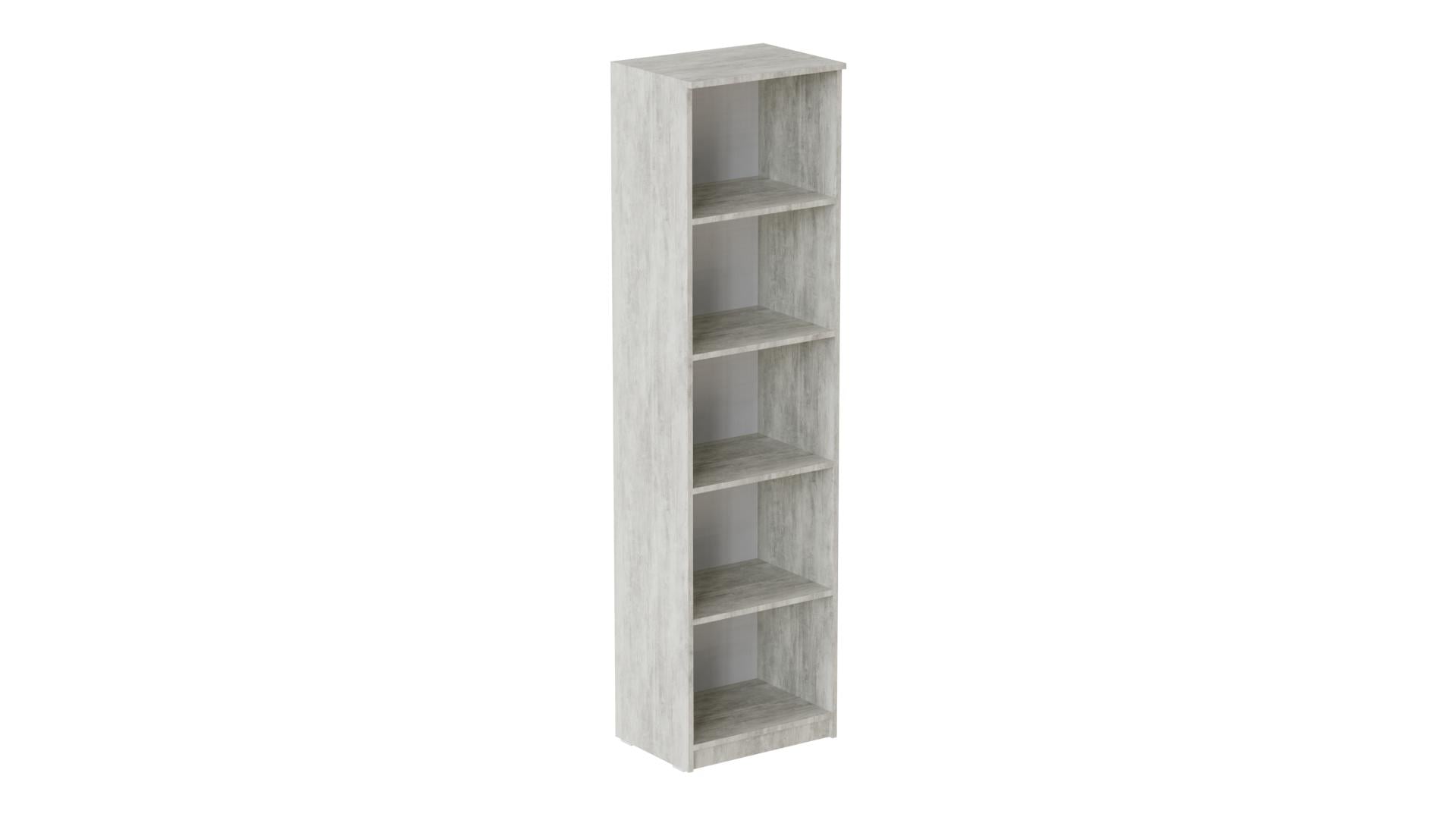 Пенал Ferrum-decor Анжело на 5 полок ДСП 16 мм 1900x500x380 мм Бетон (FRD-104941)
