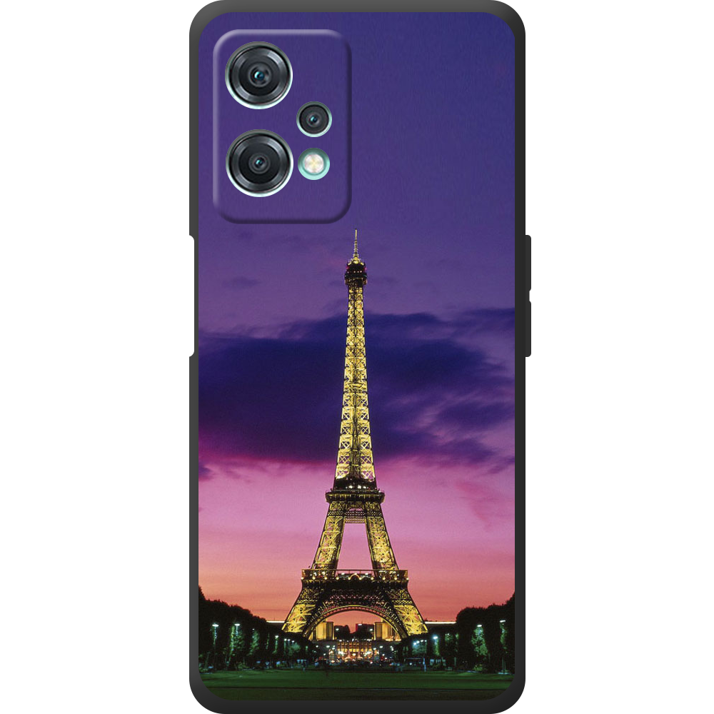 Чехол OnePlus Nord CE 2 Lite 5G Полночь в Париже Черный силикон (44617-up964-44622)