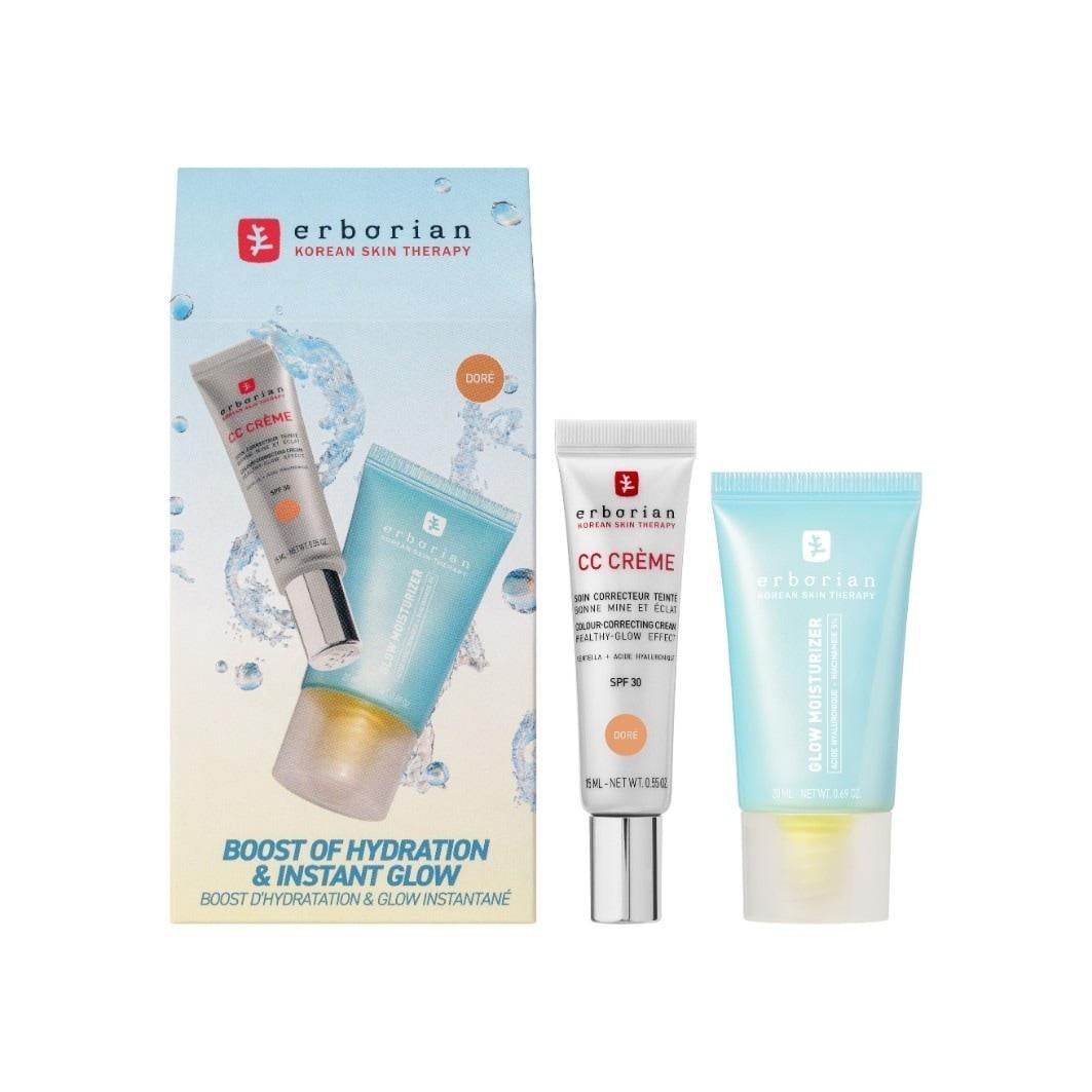 Подарунковий набір CC CRÈME X GLOW MOISTURIZER Erborian Clair світлий 15 мл/20 мл (37589) Подарунковий набір CC CRÈME X GLOW MOISTURIZER Erborian Clair світлий 15 мл/20 мл (37589)