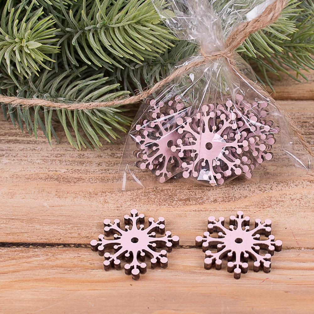 Набор флористический Снежинки Розовый (2694-305)