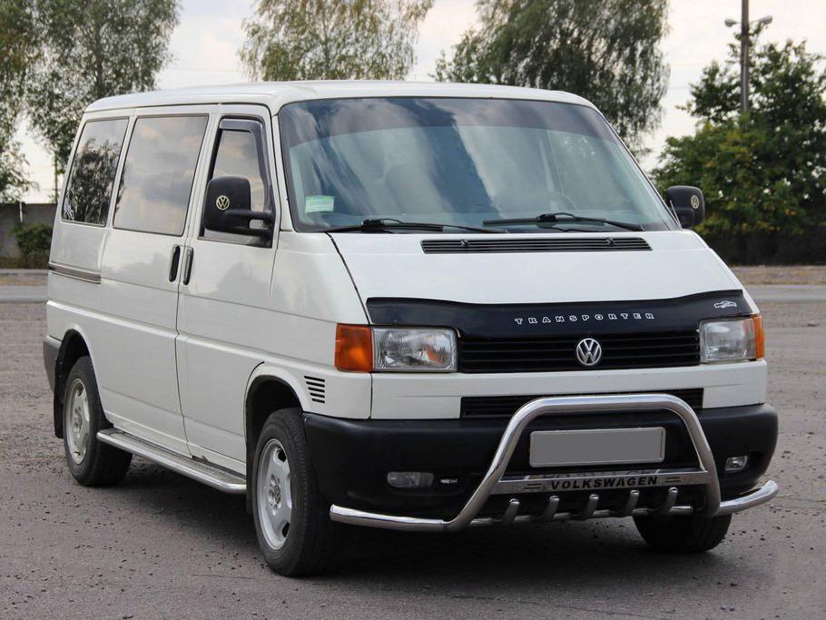 Кенгурятник WT003 Plus-1 CAN для Volkswagen T4 Transporter нержавеющая сталь Хром