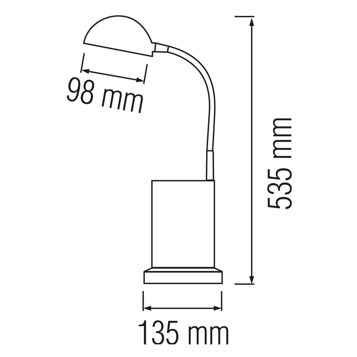 Светильник настольный BERNA 3W красный (24843532) - фото 2 Светильник настольный BERNA 3W красный (24843532) - фото 2