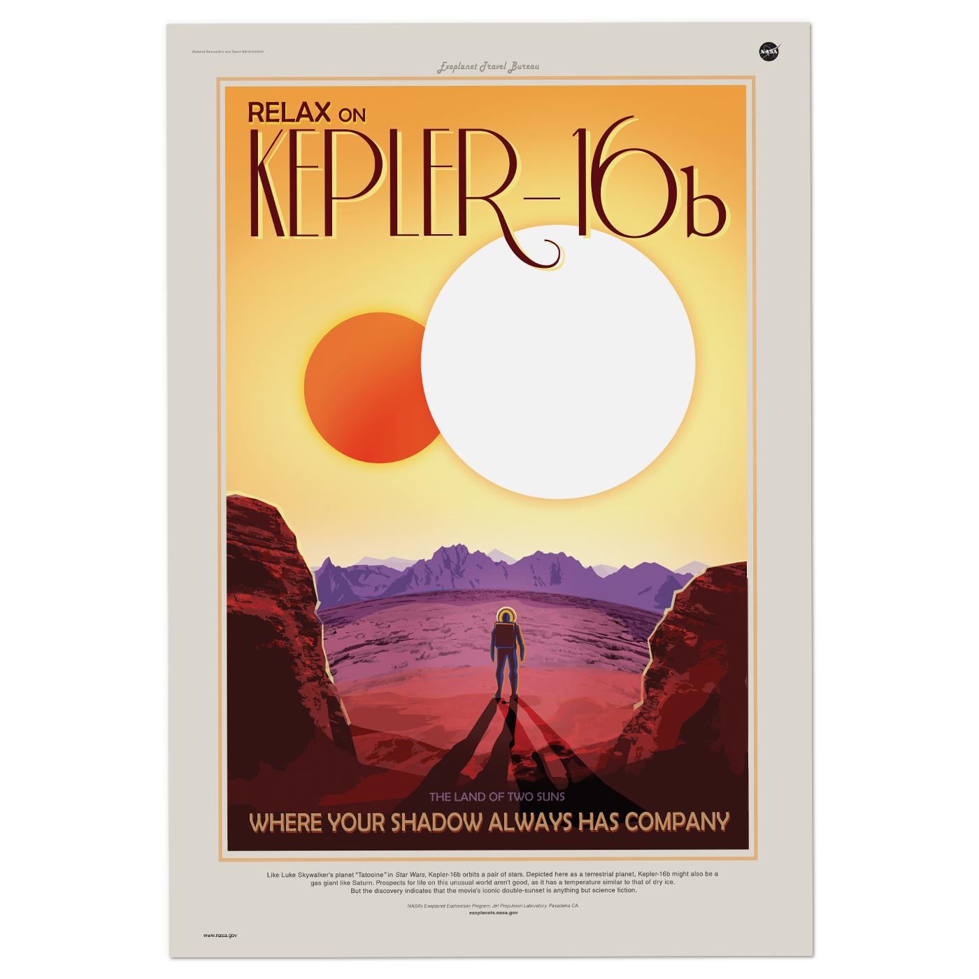 Плакат NASA Kеплер-16b 60x90 см (0301) Плакат NASA Kеплер-16b 60x90 см (0301)