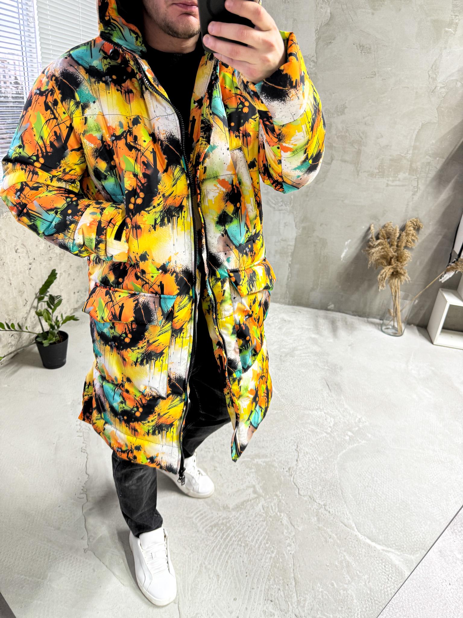 Куртка зимова з капюшоном 7-519 XL Різнокольоровий (36872)