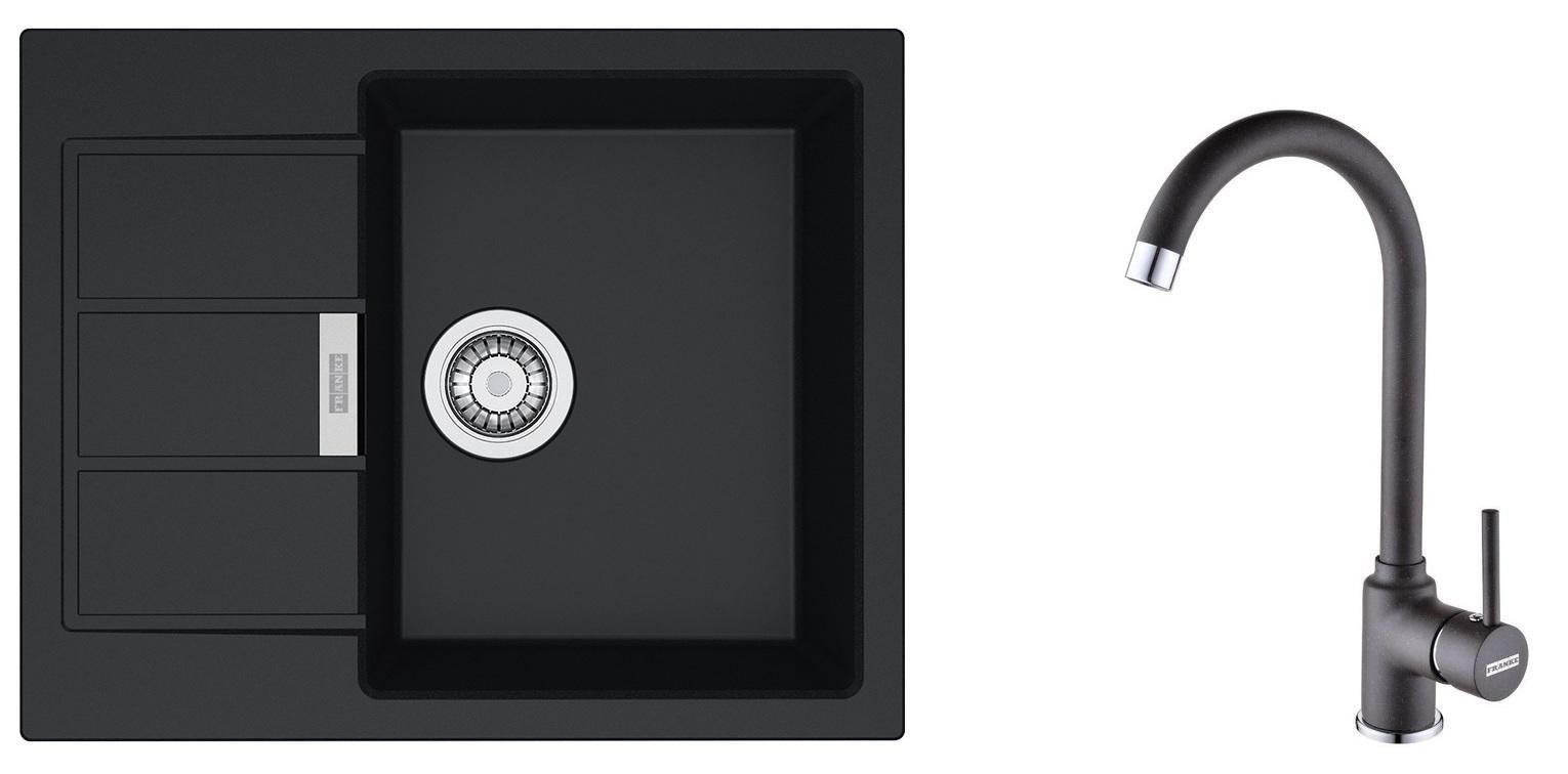 Комплект из кухонной мойки Franke Sirius 2.0 S2D 611-62 и кухонного смесителя Franke Pola (37106)