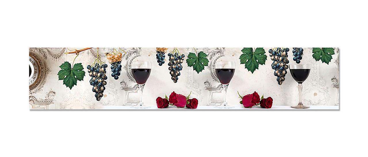 Наклейка виниловая на кухню Zatarga Красное вино 600х3000 мм (1262637298)