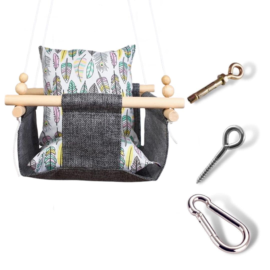 Детская качеля Infancy Перо Жар птицы Графитовый (10143082) Детская качеля Infancy Перо Жар птицы Графитовый (10143082)