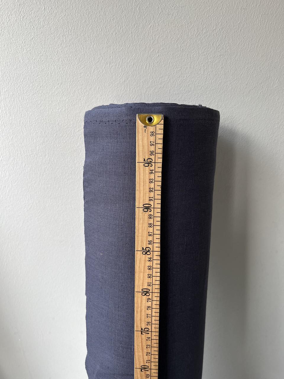 Ткань для скатертей LINEN PLUS 100% лен 143 см 1344 Баклажановый - фото 4