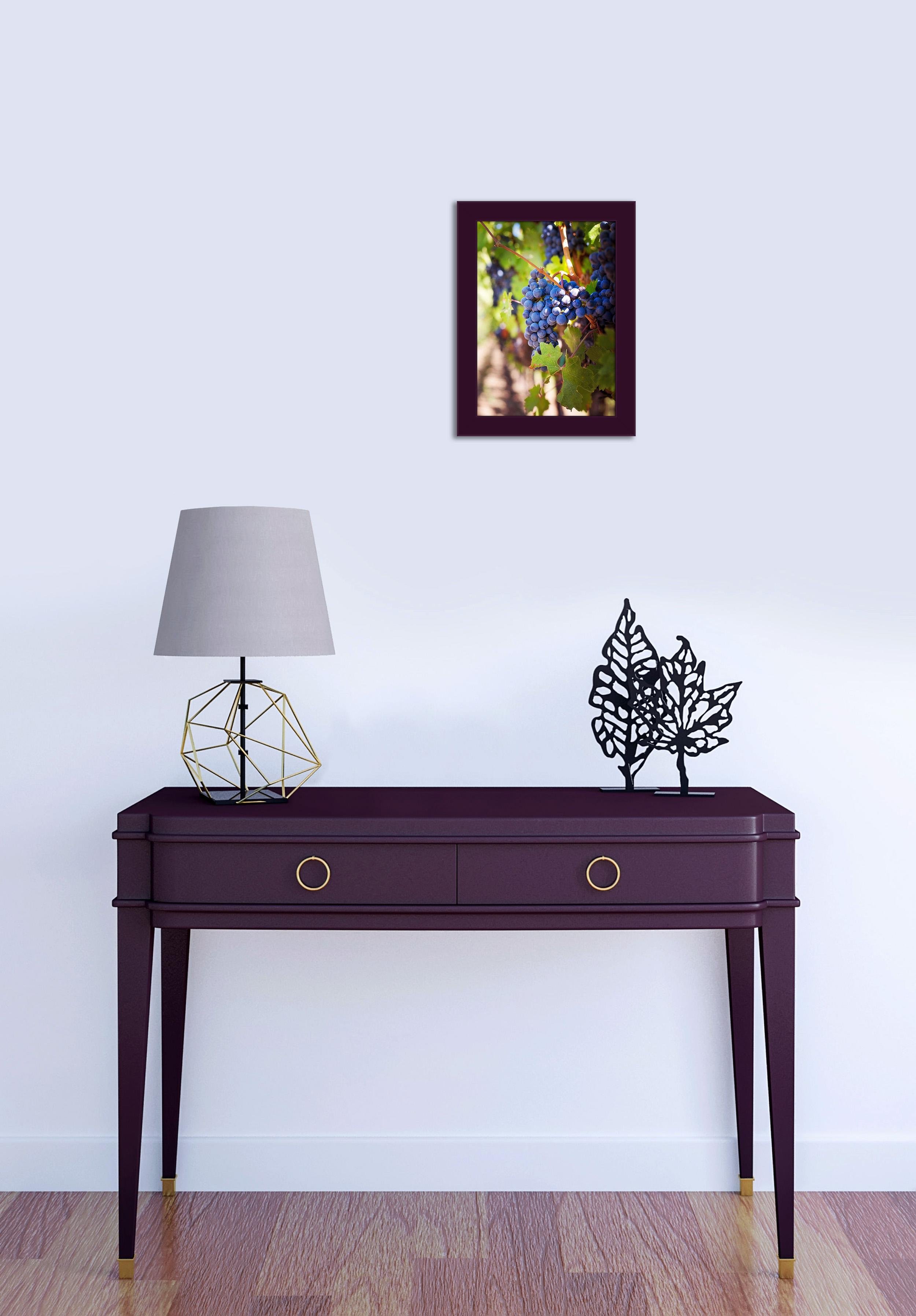 Фоторамка деревянная EmojiFrame 15х21 см А5 AH2220-02 пластиковое стекло 0,8 мм Фиолетовый - фото 5