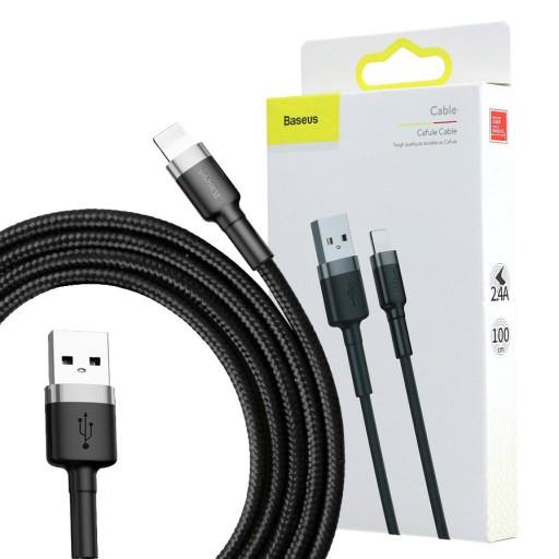 USB кабель BASEUS Micro USB Сafule 2.4A 0.5 м Black - фото 7