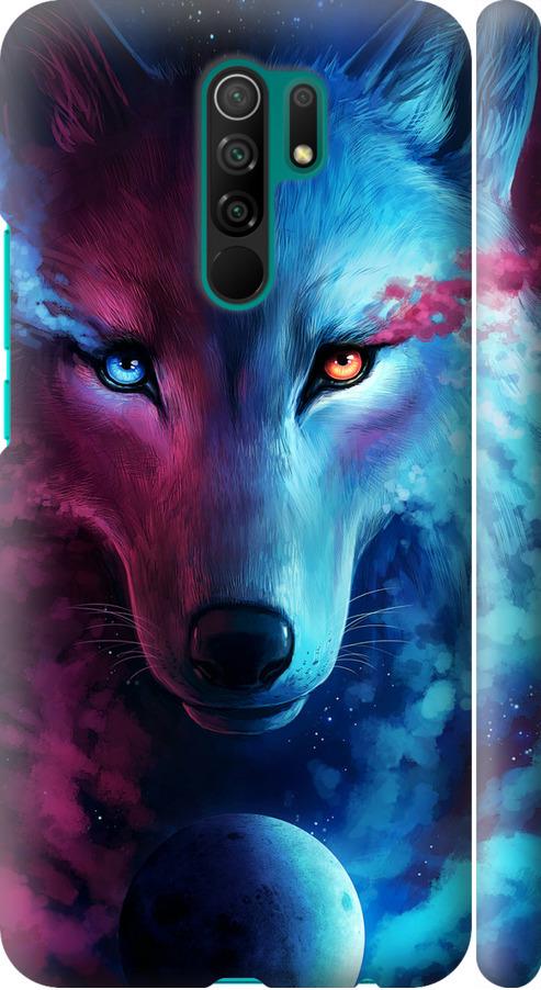Чехол на Xiaomi Redmi 9 Арт-волк (3999m-2019-42517)