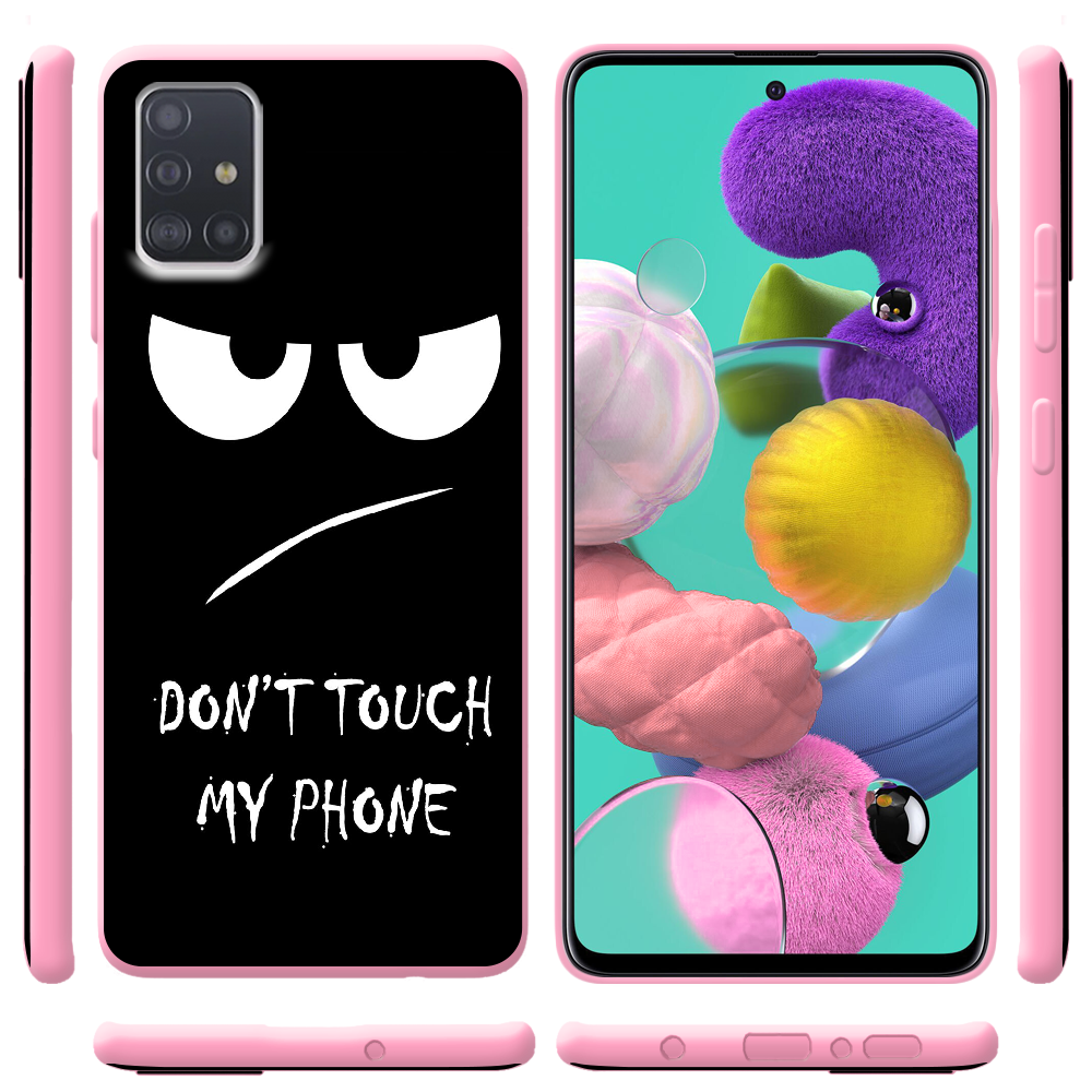 Чехол Boxface Samsung A515 Galaxy A51 Don't Touch my Phone Розовый силикон (38808-up535-41817) - фото 2