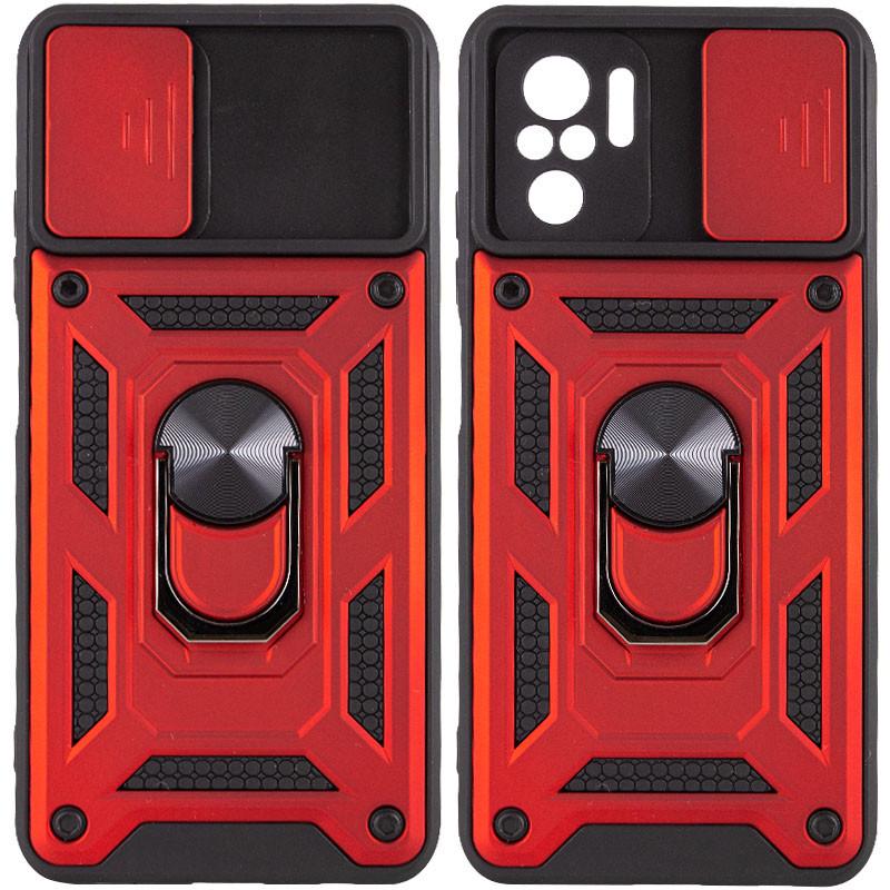 Ударопрочный чехол Camshield Serge Ring для Xiaomi Redmi Note 10/Note 10s/Poco M5s Красный