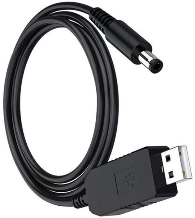 Кабель для роутера USB 5v-12v 1A 5,5х2,5 мм 1 м (2446547058) - фото 2 Кабель для роутера USB 5v-12v 1A 5,5х2,5 мм 1 м (2446547058) - фото 2