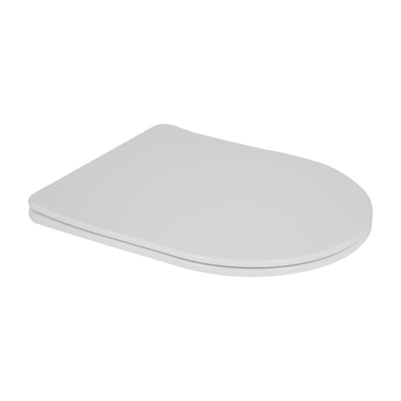 Сидіння для унітаза Qtap Jay 490/Swan 490 з мікроліфтом Slim QT99SC6106W (SD00052113)