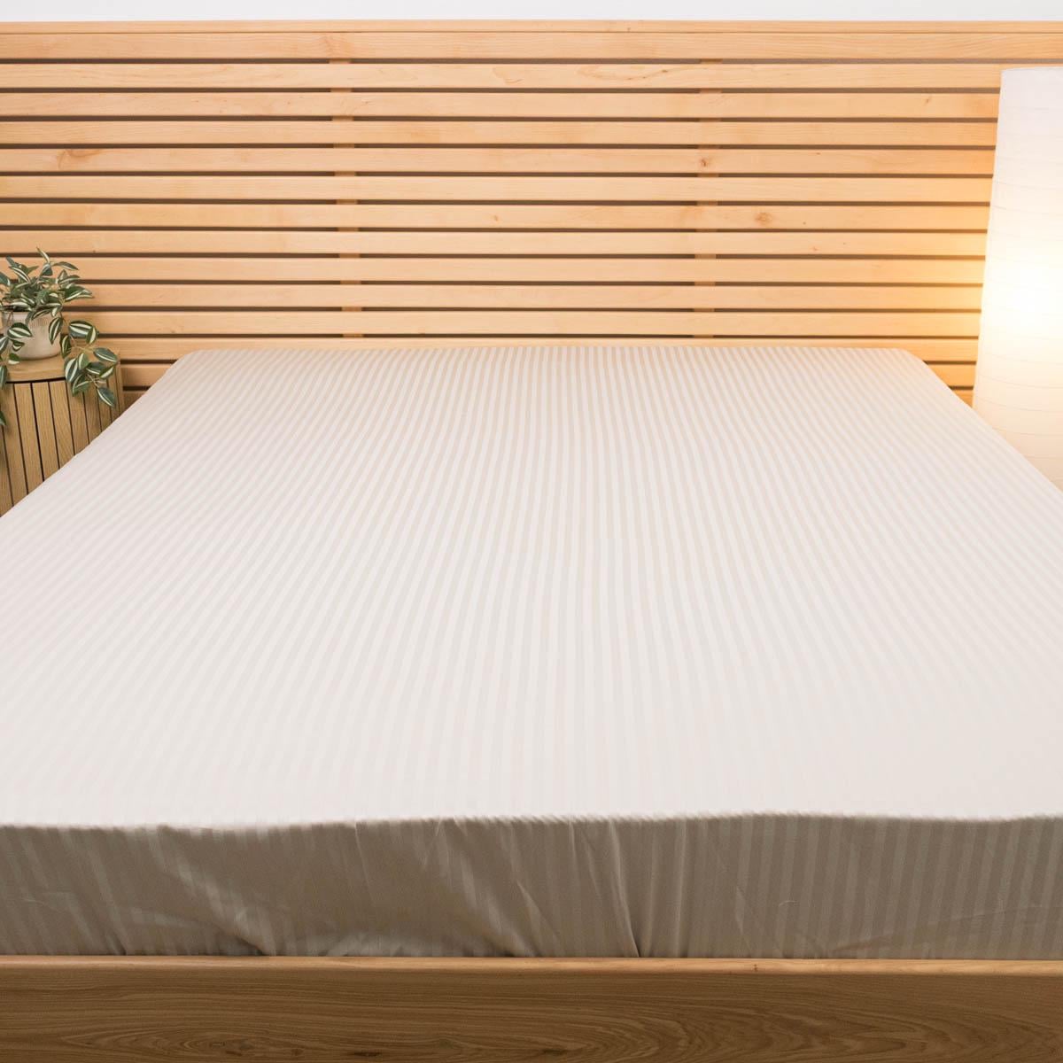 Простынь на резинке евро страйп-сатин 100% хлопок 125 г/м2 200х200х30 см Перламутровый (chn-pnr-200-30-pearl) Простынь на резинке евро страйп-сатин 100% хлопок 125 г/м2 200х200х30 см Перламутровый (chn-pnr-200-30-pearl)