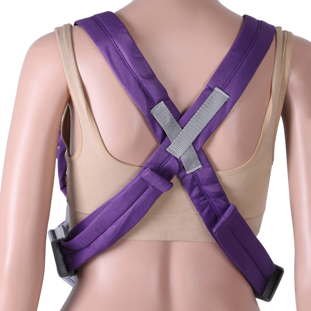 Рюкзак-кенгуру для ребенка от 3 до 24 месяцев до 15 кг Фиолетовый (2611249369) - фото 10