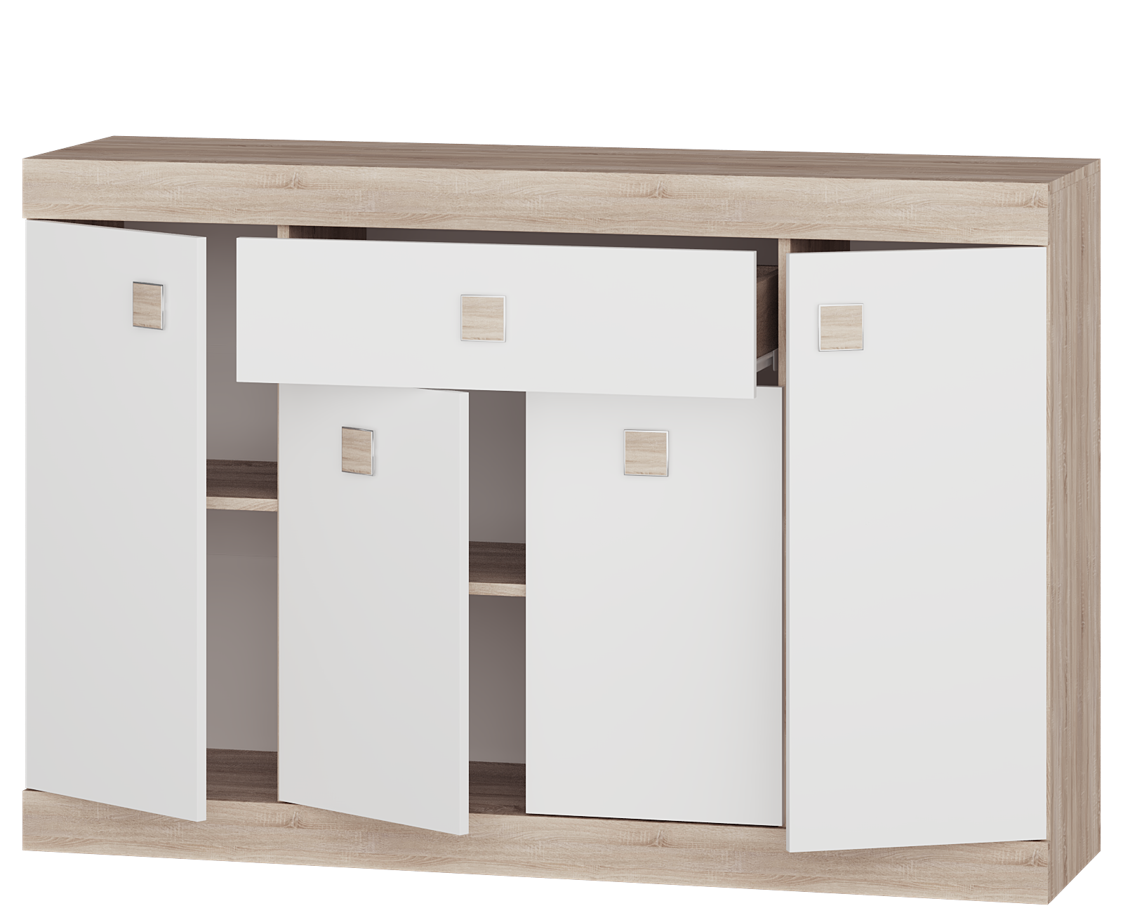 Комод Everest Соната 7 1400х376х931 мм Сонома/Белый (11243) - фото 5 Комод Everest Соната 7 1400х376х931 мм Сонома/Белый (11243) - фото 5