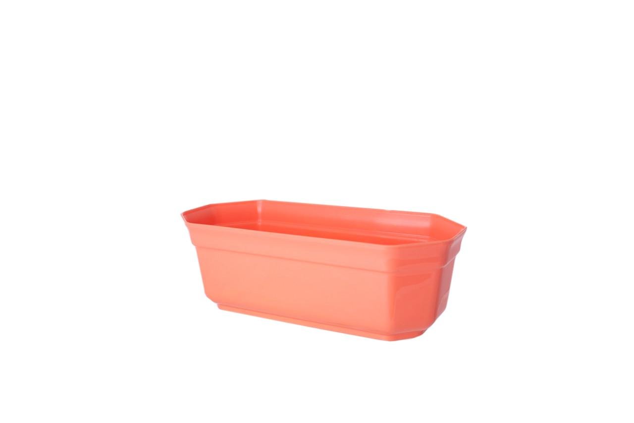 Кактусница для цветов Form-Plastic Восьмигранная 1,25 л 25х12х8 см Коралловая-дыня