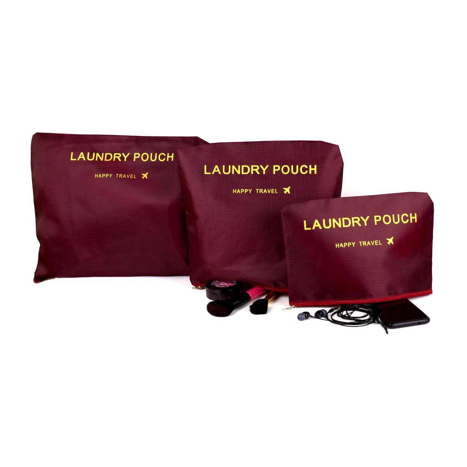 Набір органайзерів для подорожей та дому 6в1 нейлон водовідштовхувальний Бордовий (КДО-15-6) - фото 3 Набір органайзерів для подорожей та дому 6в1 нейлон водовідштовхувальний Бордовий (КДО-15-6) - фото 3