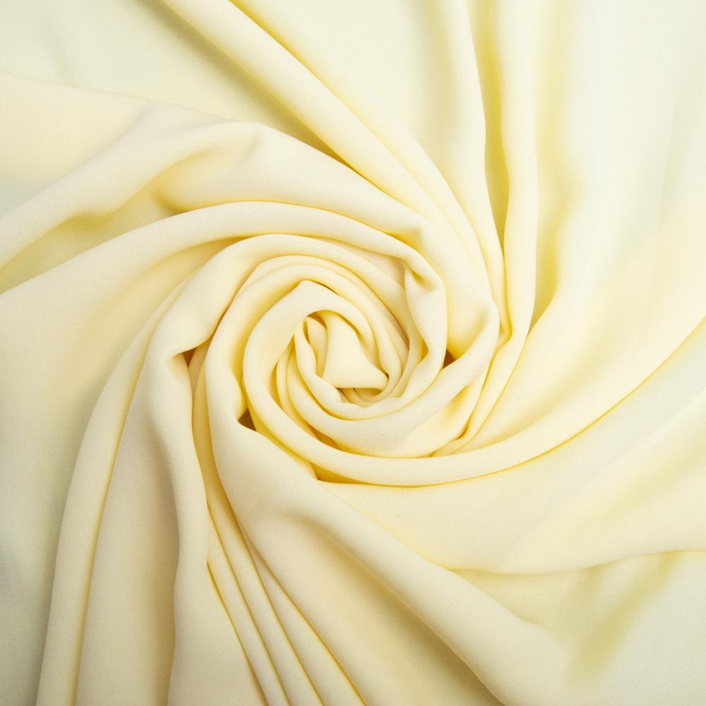 Ткань шифон креп однотонный Лимон (24177)