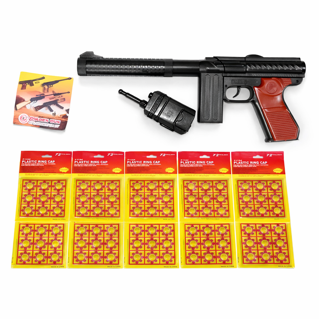 Автомат Пістолет дитячий на пітонах М60 з рацією GT 253 GoldenGun в комплекті 10 пачок пістонів
