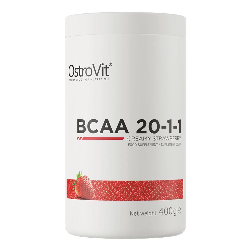 Аминокислоты OstroVit BCAA 20-1-1 400 г Сливочная клубника (18757-01)